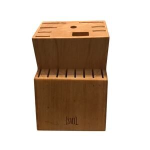SALT replacement wooden knife 17 slot kitchen cutlery knives storage